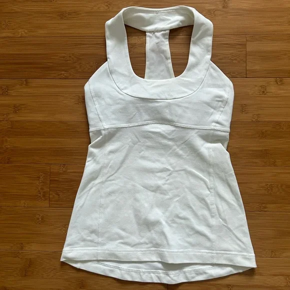 Lululemon White Racerback Tank - Picture 8 of 10